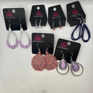 Paparazzi pierced earrings set of 6  NWT